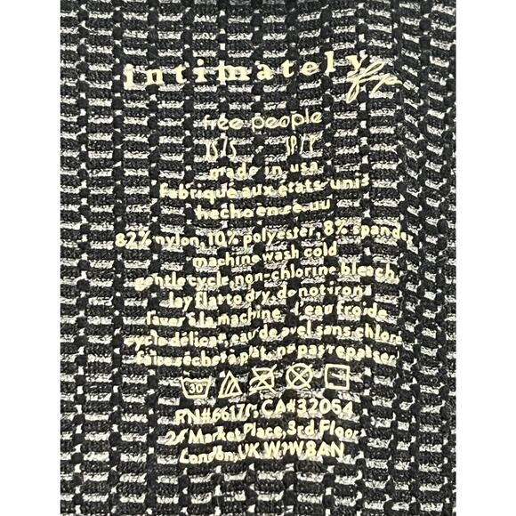 M170 INTIMATELY Free People Women's Crop Tank Top Black Small - Picture 4 of 4